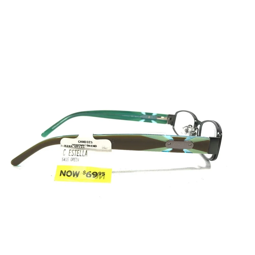 Candies C ESTELLA GRN Eyeglasses Frames Brown Green Rectangular 50-15-135